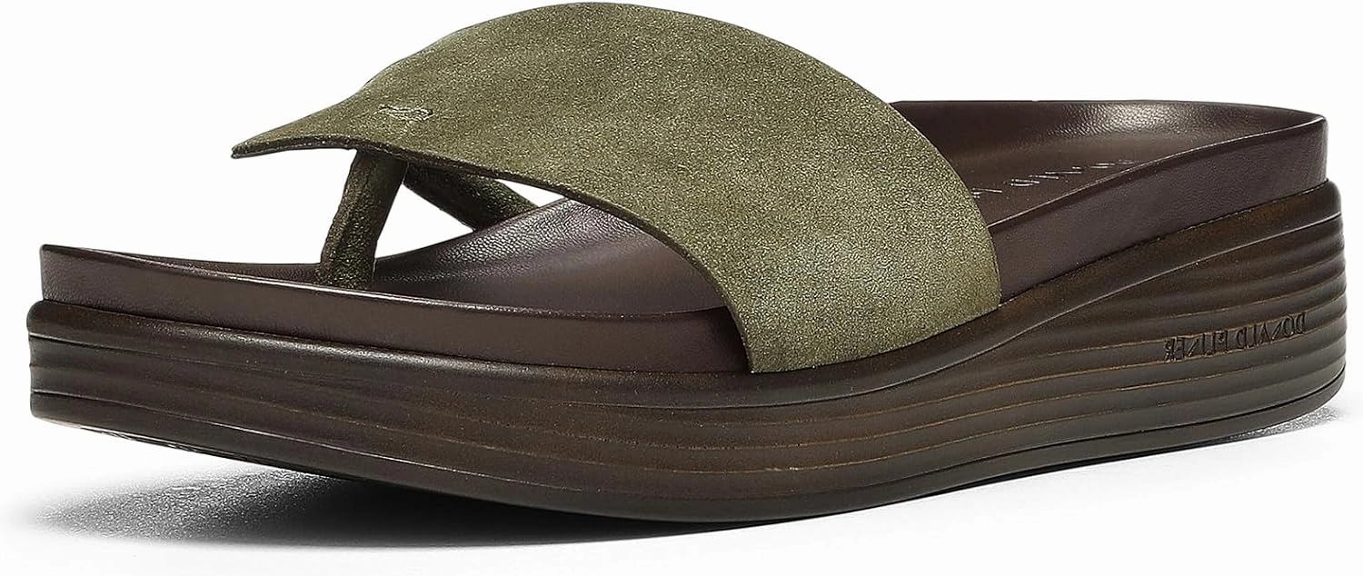 Donald J Pliner Women's Fifi Suede, Slide, Platform Shoes, Comfortable Sandals
