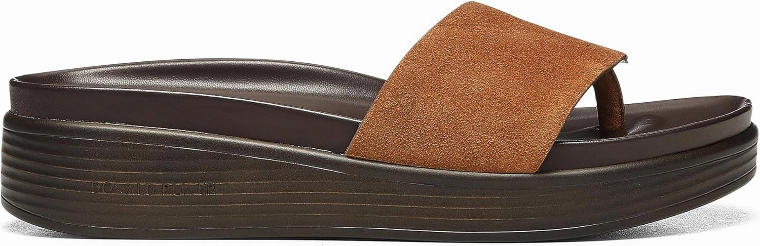Donald J Pliner Women's Fifi Suede, Slide, Platform Shoes, Comfortable Sandals