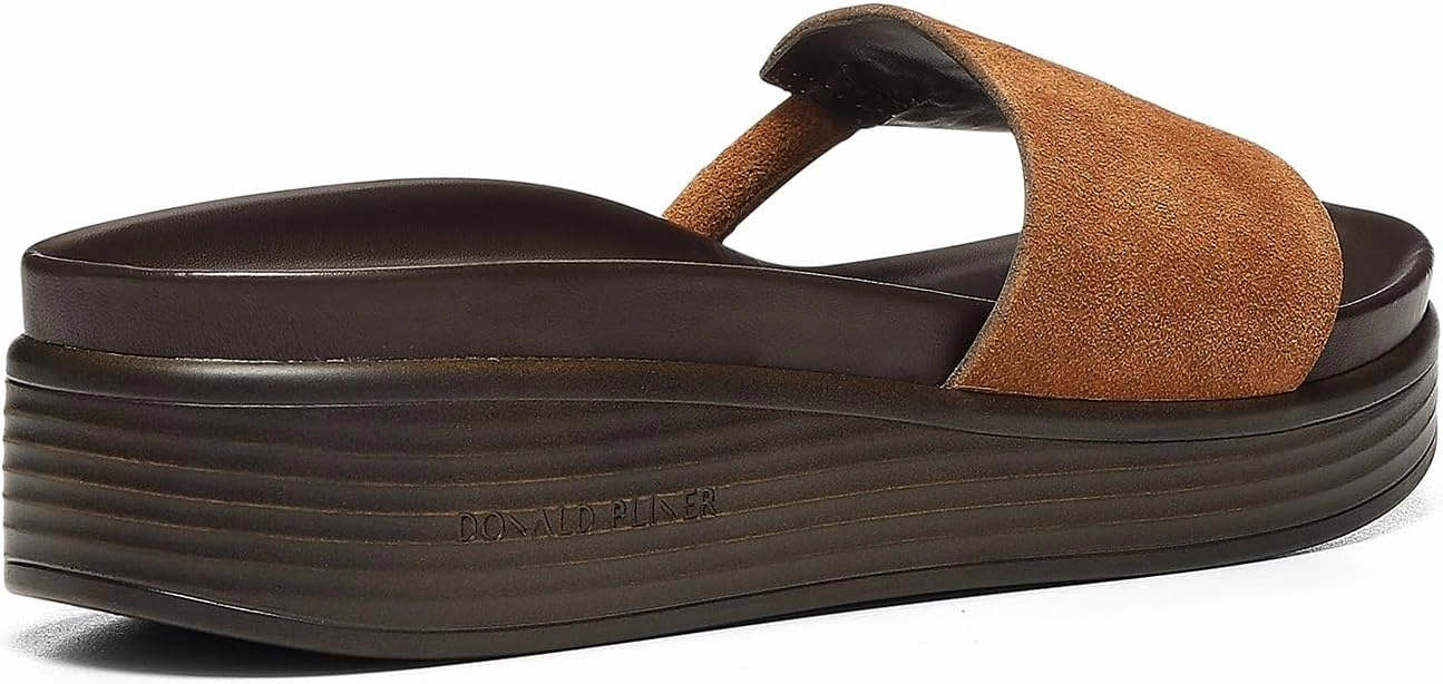 Donald J Pliner Women's Fifi Suede, Slide, Platform Shoes, Comfortable Sandals