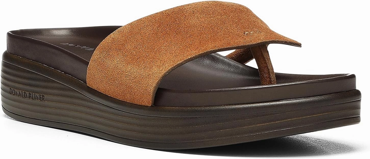 Donald J Pliner Women's Fifi Suede, Slide, Platform Shoes, Comfortable Sandals