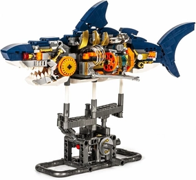 dOvOb Decor Sharks Machinery Building Blocks Set (687 PCS), Ocean World Animal Idea Model Building Toys, Creative Educational Toys as Gift for Kids or Adults