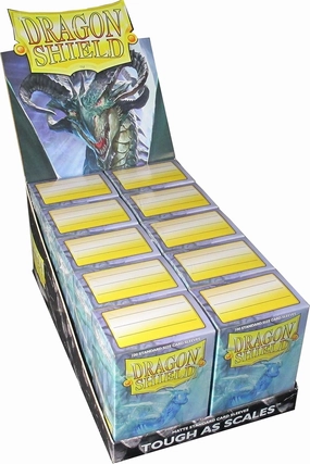 Dragon Shield Matte Clear Standard Size Card Sleeves Display Box [10 packs]