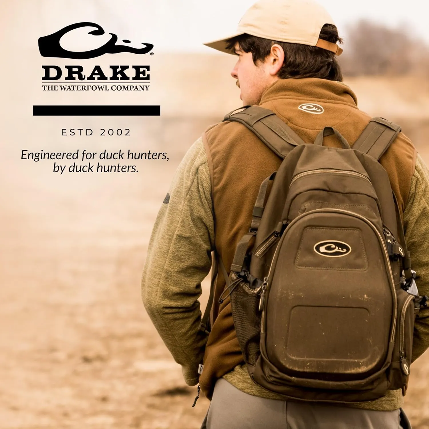 Drake Waterfowl Men's Hunting Duffle Bag - Heavy-Duty with Adjustable Shoulder Strap and Ample Storage