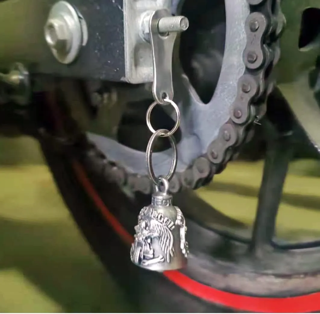 Dream Apparel motorcycle ride bell for bikers,heavy spirit bells accessory and key chain for luck
