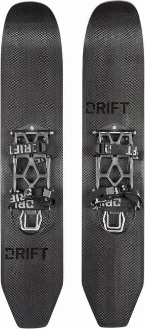 DRIFT Snow Boards 35-Inch Ski Board with Nylon Climbing Skin - Uphill Performance Snow Shoes for Cross Country Skiing – Perfect Snowboards for All Snow Mountain Adventure