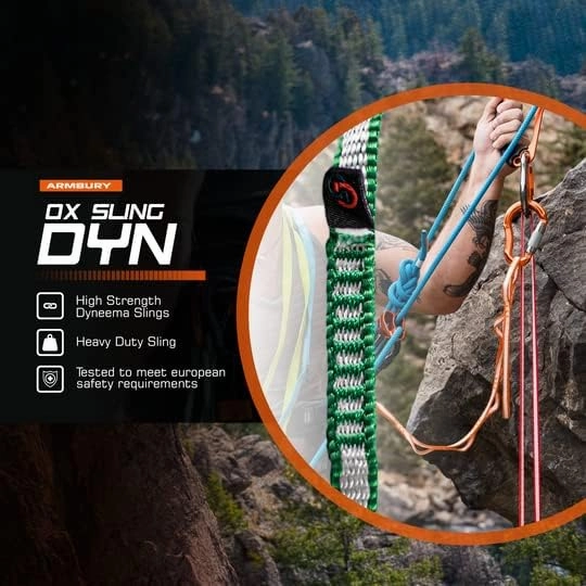 Dyneema Sling - Climbing Equipment Suited for Multi-Pitch and Rock Climbing - UIAA Certified - 10mm
