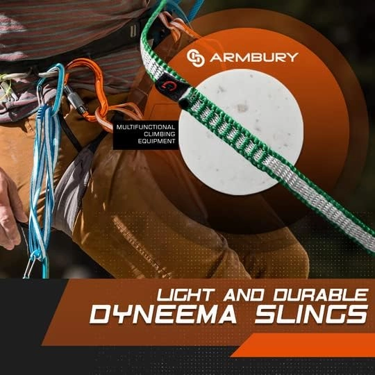 Dyneema Sling - Climbing Equipment Suited for Multi-Pitch and Rock Climbing - UIAA Certified - 10mm