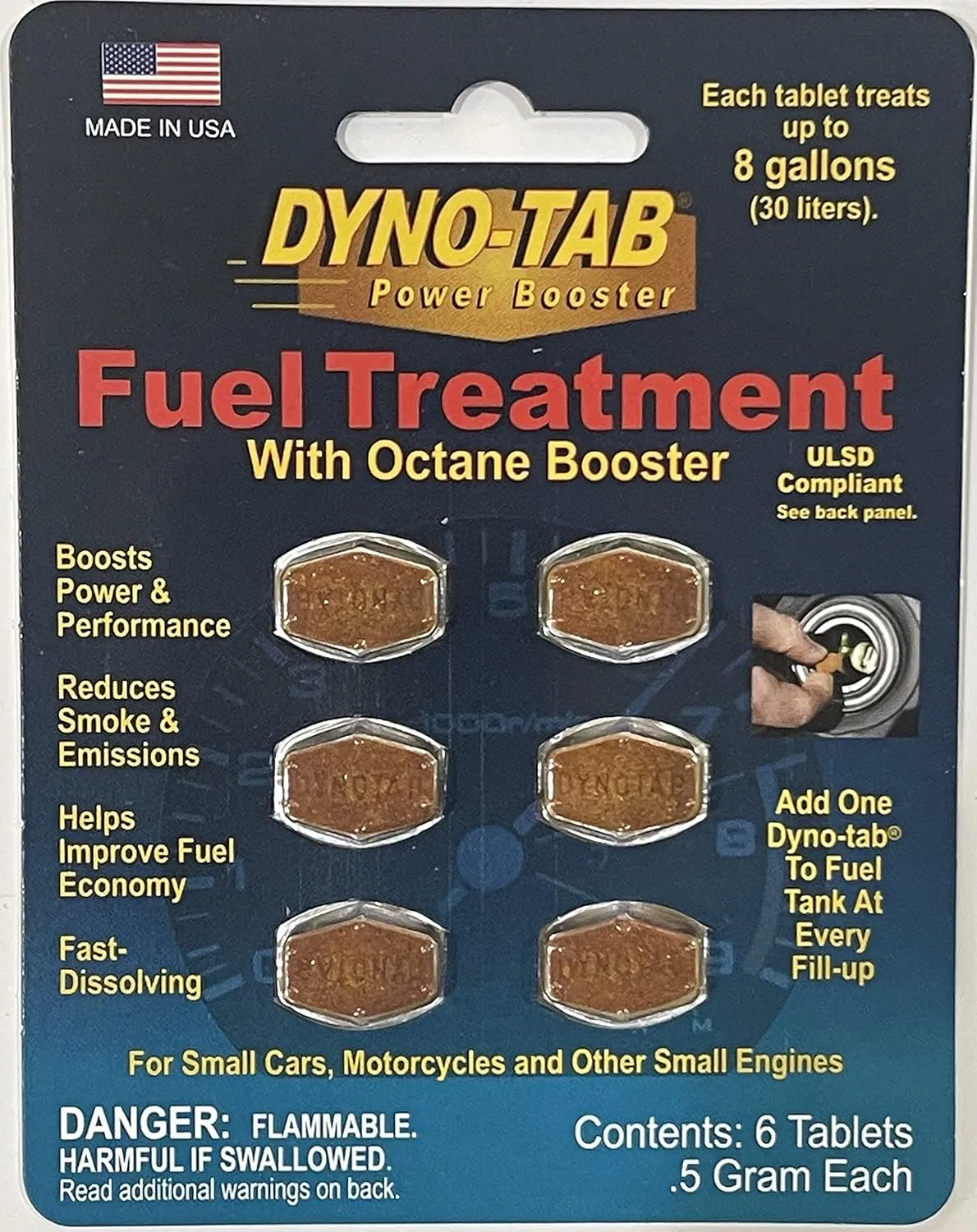 Dyno-tab Fuel Treatment 6-tab Card (12)