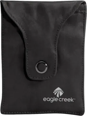 eagle creek Silk Undercover Bra Stash Travel Wallet to Keep Money and Credit Cards Secure - Breathable Silk with Moisture Resistant Lining, Black