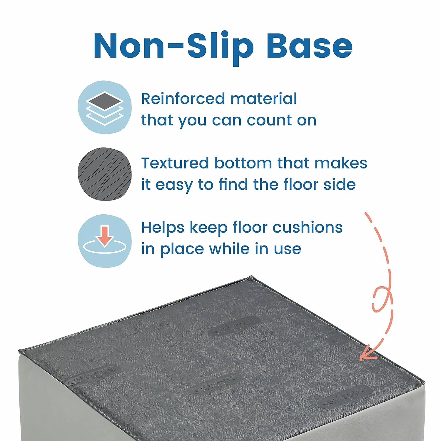 ECR4Kids SoftZone Floor Cushions, Square, Flexible Seating, Chocolate, 6-Piece