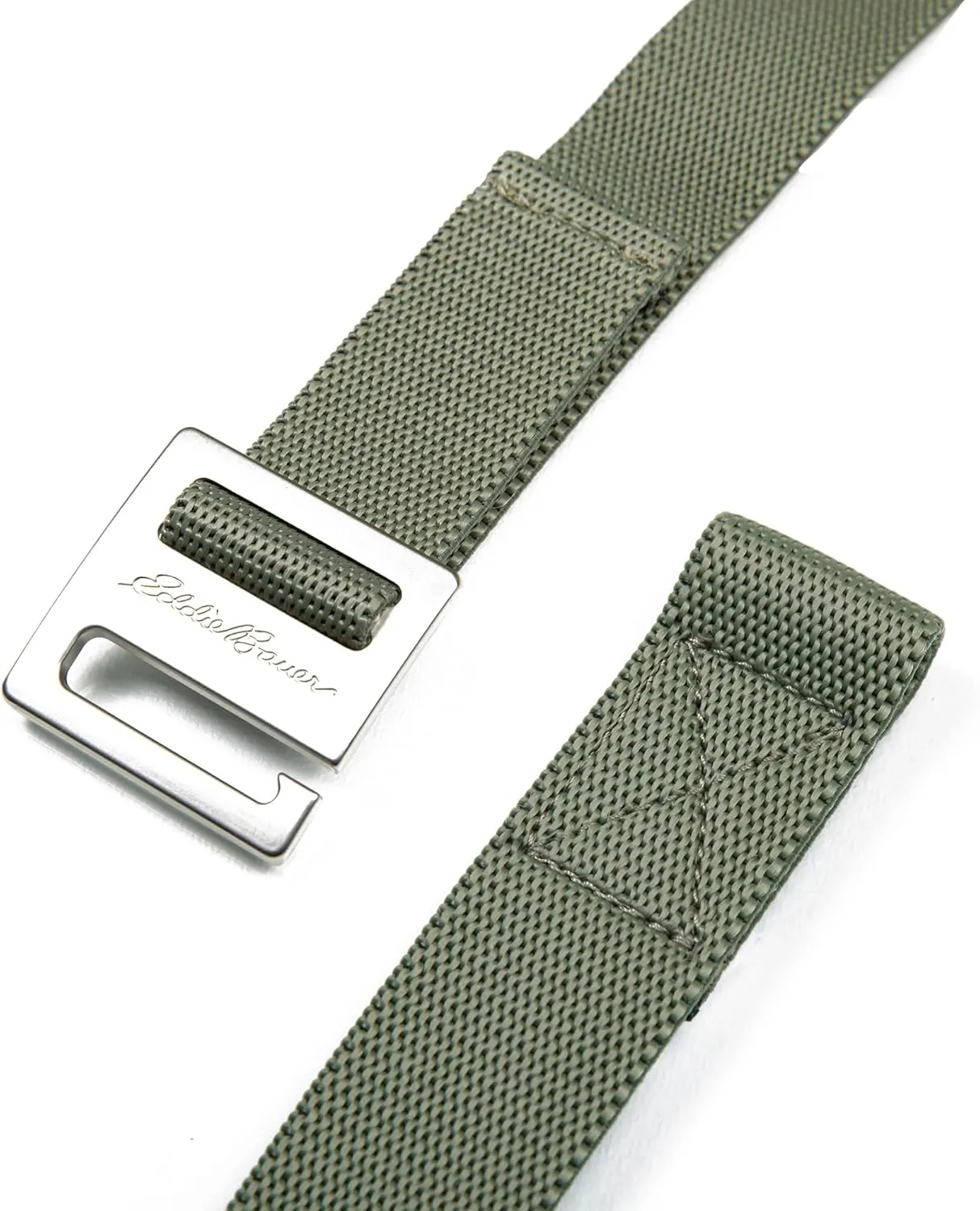 Eddie Bauer Men's Backcountry Belt-Active Stretch Webbing with Metal Glide Buckle