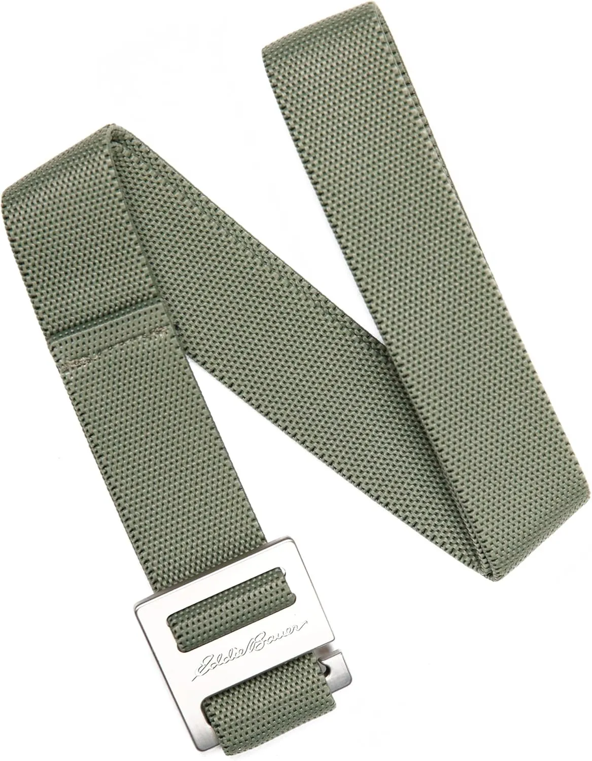 Eddie Bauer Men's Backcountry Belt-Active Stretch Webbing with Metal Glide Buckle