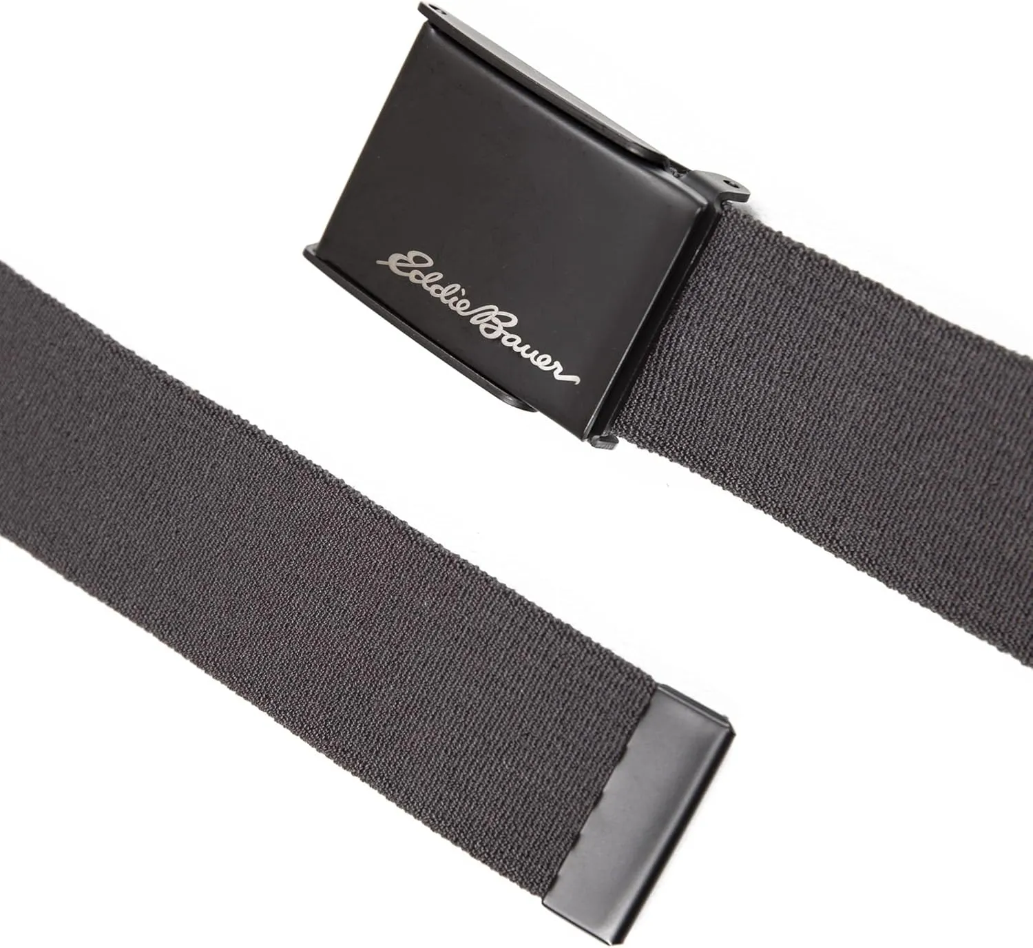Eddie Bauer Men's Backcountry Belt-Active Stretch Webbing with Military Clamp Buckle