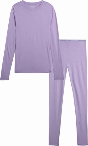 Eddie Bauer Kids Thermal Underwear Set - 2 Piece Performance Base Layer Shirt and Thermal Pants for Boys and Girls (5-12)