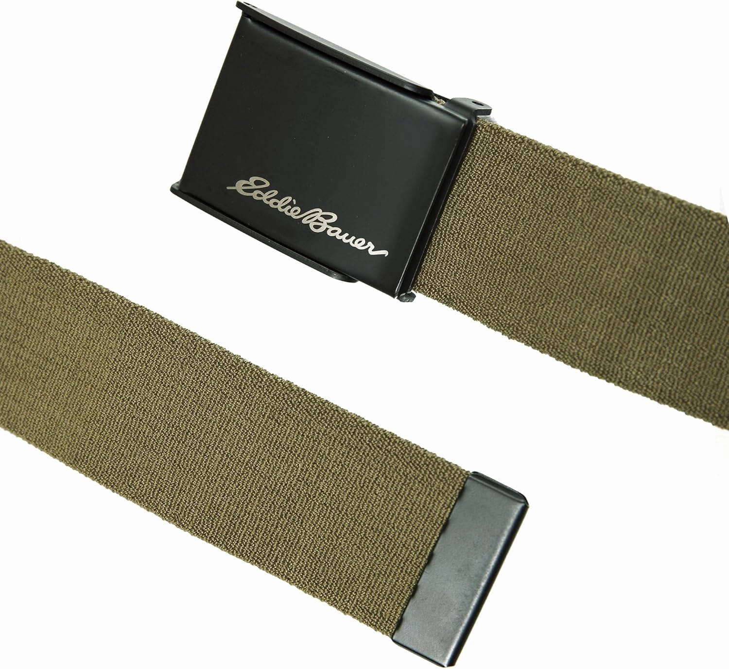 Eddie Bauer Men's Backcountry Belt-Active Stretch Webbing with Military Clamp Buckle