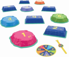 Educational Insights Hop to 10 Stepping Stones – Balance Toys for Toddlers, Indoor & Outdoor Sensory Play Equipment, Gross Motor Skills Obstacle Course, Early Math Counting Sets for Kids Ages 3 