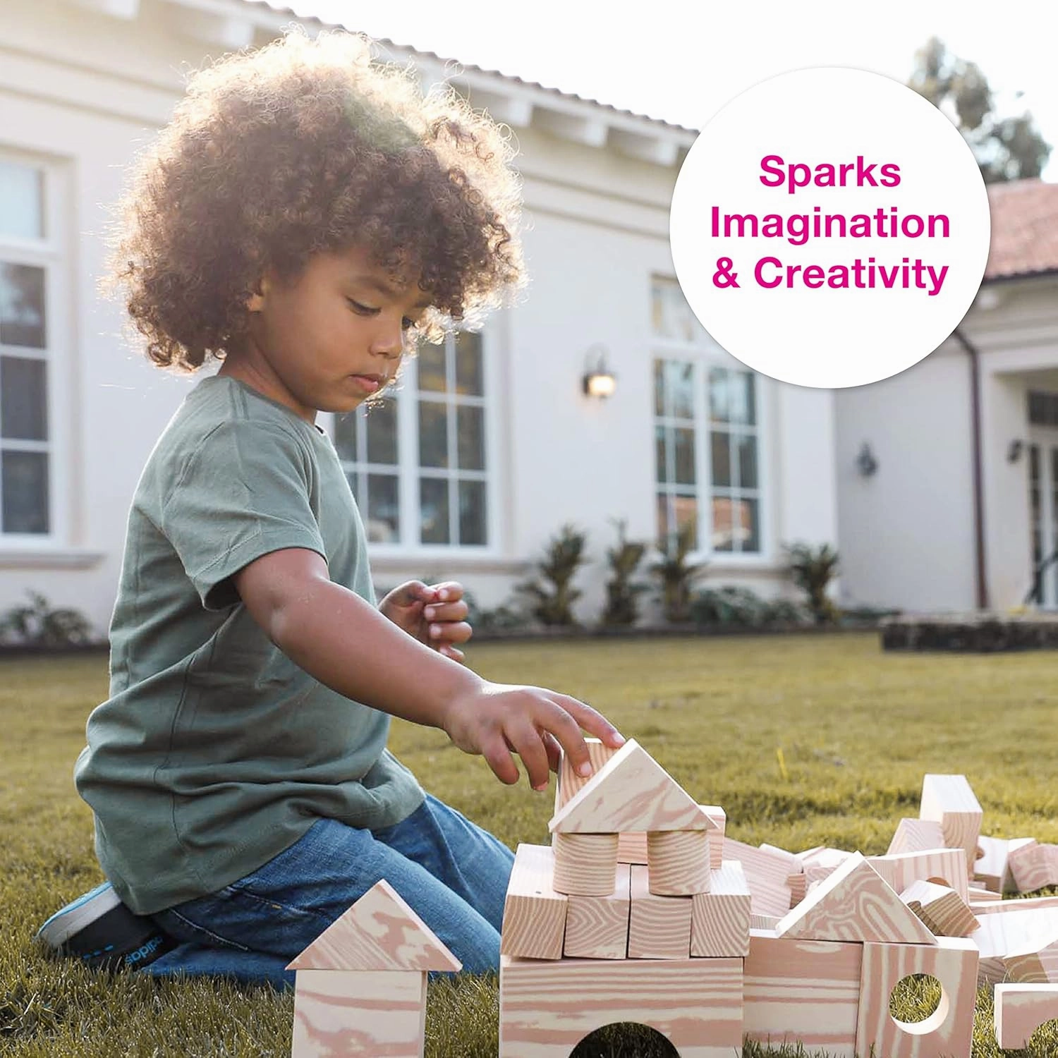 Edushape Wood-Like Soft Blocks, 30 Pieces - Nurture Imagination and Spark Creativity Toys Ideal Birthday Present - for Kids Aged 3 
