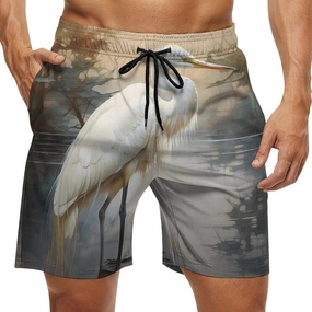 Egret Men's Swim Trunks Quick Dry Bathing Suit Swimming Board Shorts Beach Swimwear