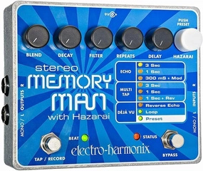 Electro-Harmonix Stereo Memory Man with Hazarai Delay & Looper Pedal