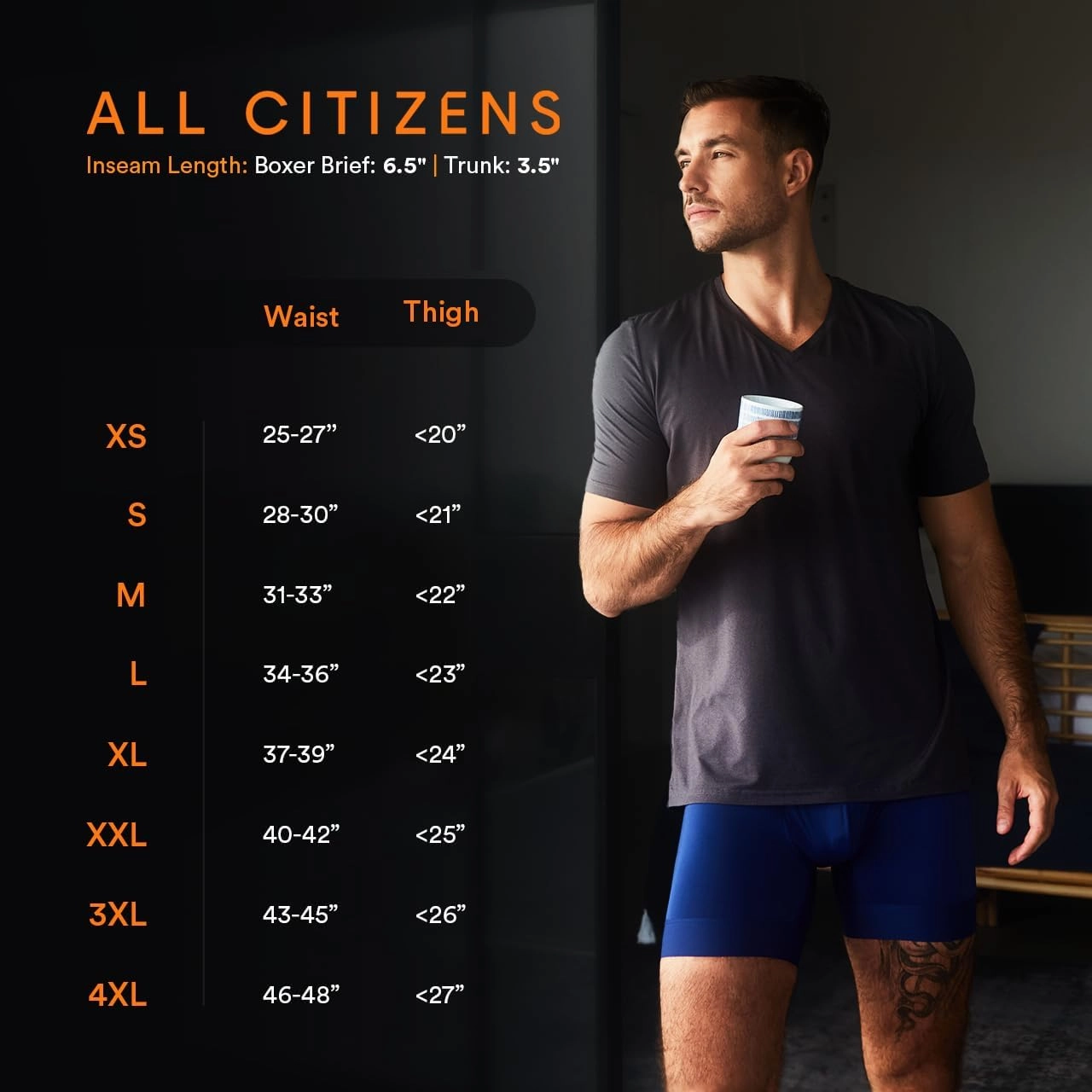 Elite Ball Pouch Underwear for Men w/Fly, Patented Ball Pouch Design, Performance Fabric, No Ride Up Legs