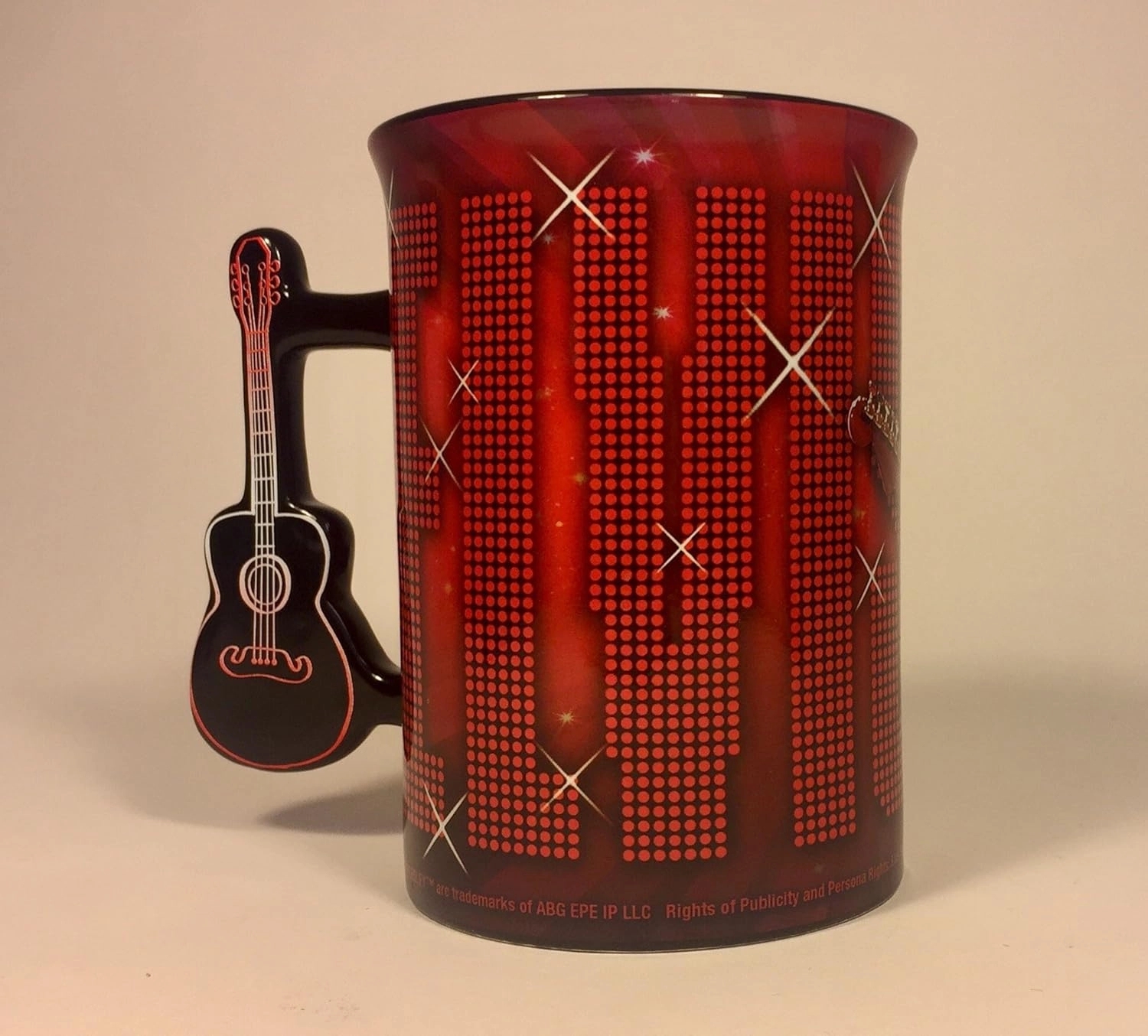 Elvis Presley Iconic 68' Comeback Collectible Mug – 16 oz Ceramic with Unique Guitar Handle, Officially Licensed - Perfect For Elvis Fans