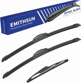 EMITHSUN® Windshield Wiper Blades Replacement for Honda Pilot 2003-2008,That Meet OEM Quality Front Rear Wipers Blade Set for My Car -24" 21" 14"(Set of 3)