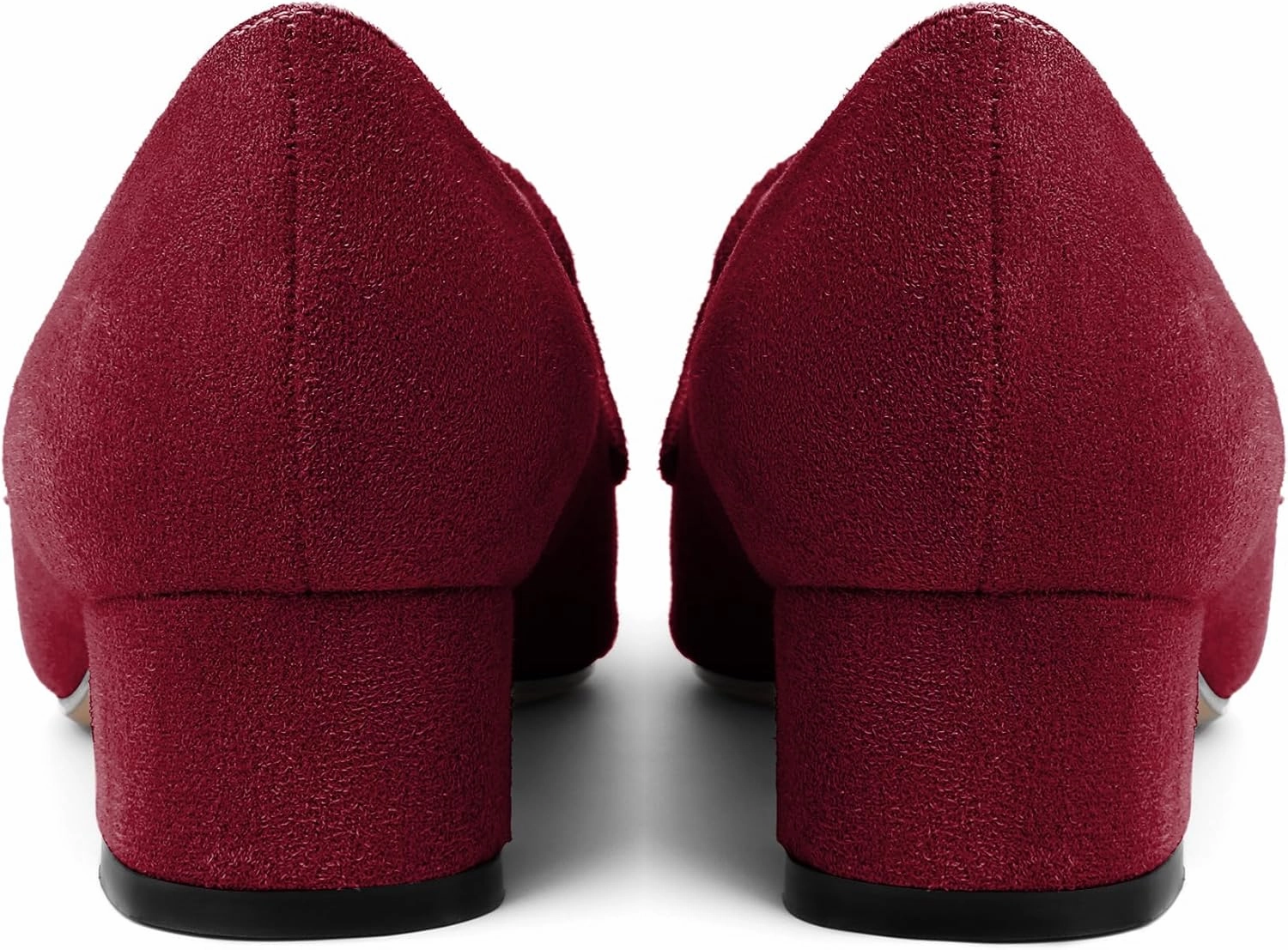 Esvowido Women's Block Heels Loafer Pumps Closed Pointed Toe Slip on Comfortable Chunky Low Heel Dress Shoes for Daily Life Work Office 1.5 Inch