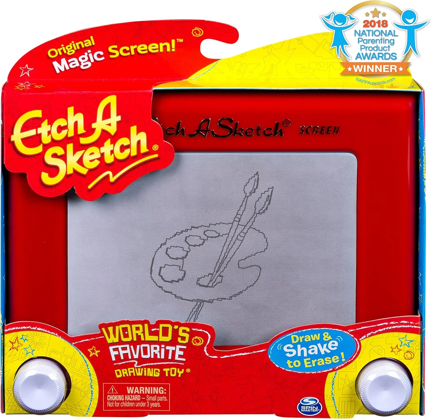 Etch A Sketch Classic, Drawing Toy with Magic Screen, for Ages 3 and up (Style May Vary)