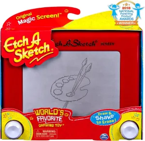 Etch A Sketch Classic, Drawing Toy with Magic Screen, for Ages 3 and up (Style May Vary)