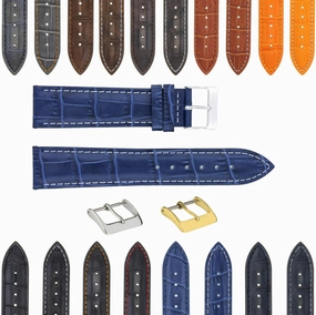 Ewatchparts 23mm Genuine Leather Watch Band Band Strap Compatible With Citizen Eco Drive