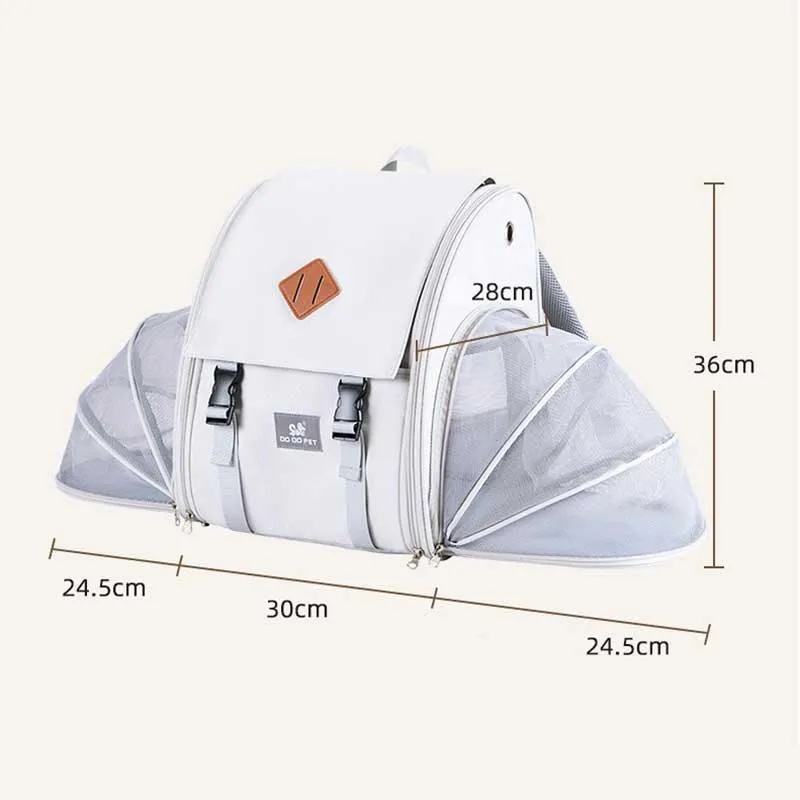 Expandable Large 2 Color Cat Carrier Backpack