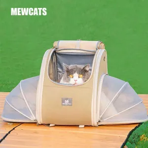 Expandable Large 2 Color Cat Carrier Backpack