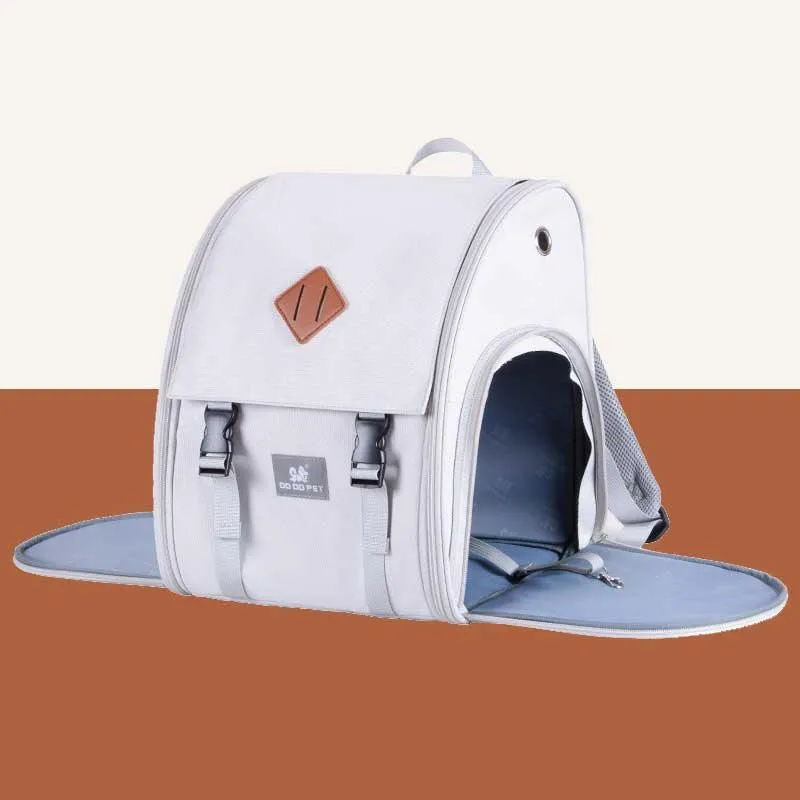 Expandable Large 2 Color Cat Carrier Backpack