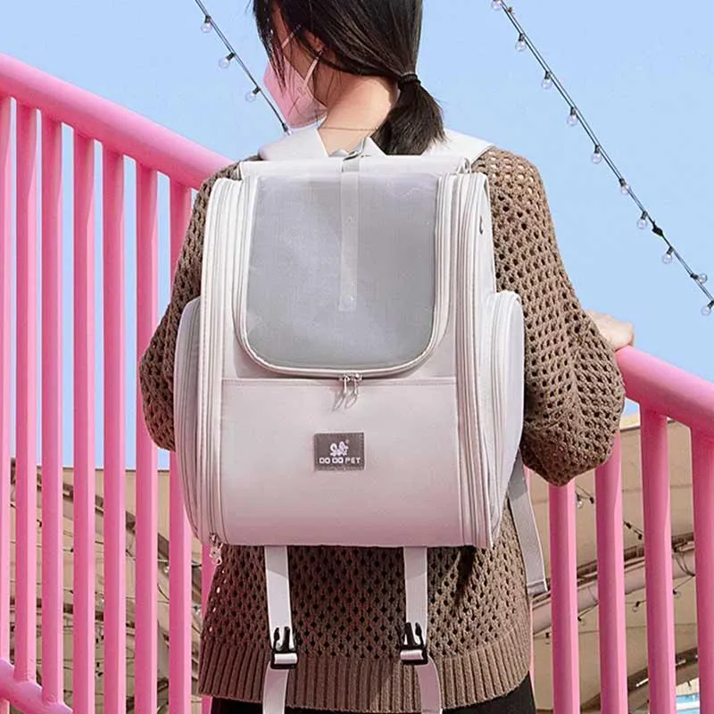 Expandable Large 2 Color Cat Carrier Backpack