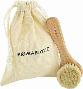 Facial Massage Brush with Pouch – Eco-Friendly Product from Europe – Oak Wood & Goat Hair – Suitable for All Skin Types – Includes Handcrafted Pouch