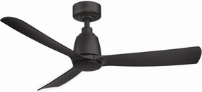 Fanimation Kute Indoor/Outdoor Ceiling Fan with Black Blades 44 inch - Black