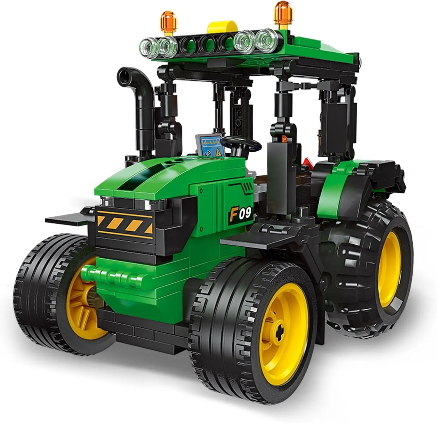 Farm Tractor Building Set for Kids,Pull Back Tractor Model Building Blocks Kit for Teens,Best Gift for Engineering Enthusiasts