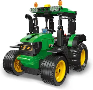 Farm Tractor Building Set for Kids,Pull Back Tractor Model Building Blocks Kit for Teens,Best Gift for Engineering Enthusiasts