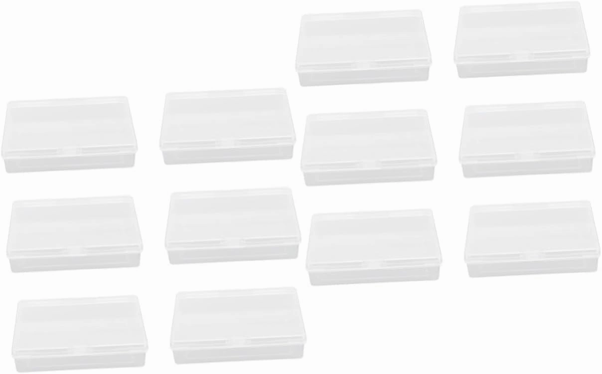 FAVOMOTO 2sets 6pcs Box Transparent Small Cards Storage Box Lightweight Organizing Container for Simple Style Design for and 6pcs*2