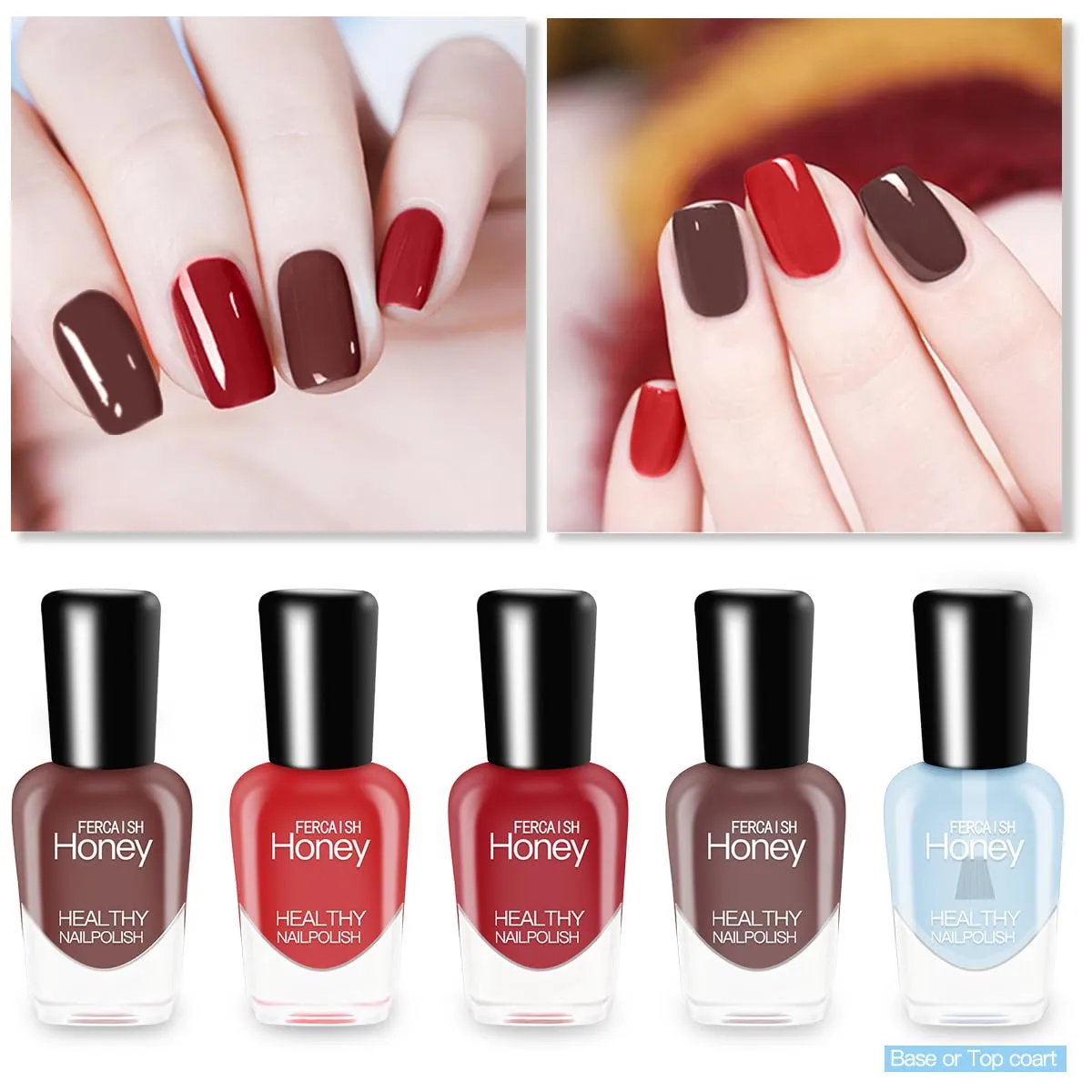 FERCAISH 20 Bottles Non Toxic Nail Polish Set, Eco-Friendly Easy Peel Off and Quick Dry Water Based Nail Polish for Women, Teens, Kids