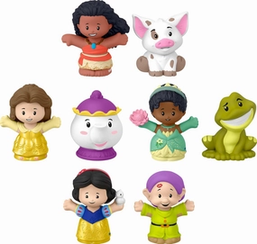 Fisher-Price Little People Toddler Toys Disney Princess Story Duos 8-Piece Figure Set for Preschool Pretend Play Ages 18  Months