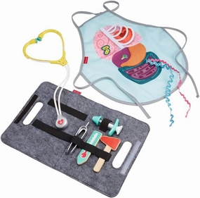 Fisher-Price Preschool Toy Patient and Doctor Set, 7-Piece Dress Up Kit for Medical Pretend Play Kids Ages 3  Years