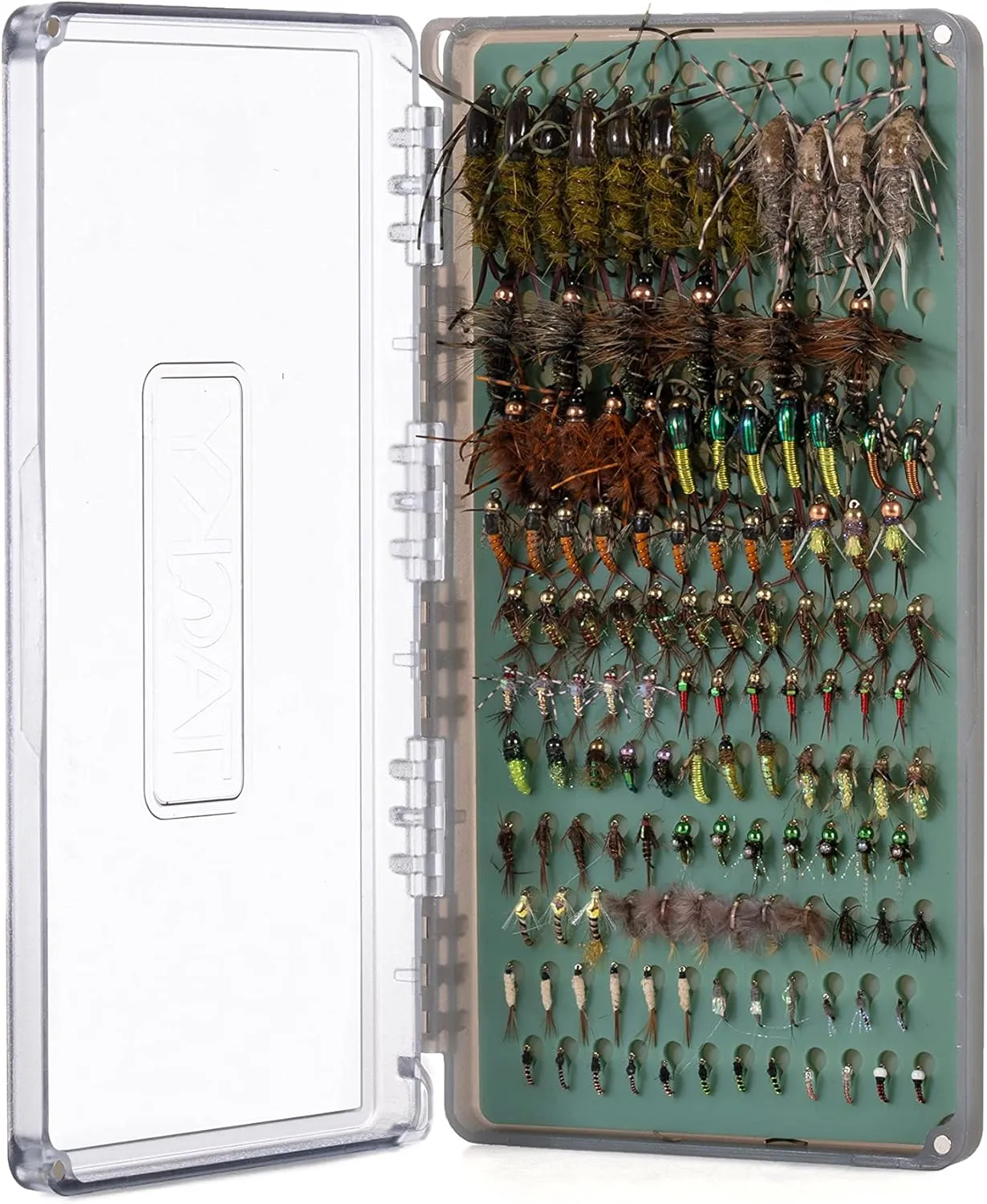 fishpond Tacky Original Fly Box – Single Sided | Silicone Slit Fly Box | Fly Boxes for Fly Fishing