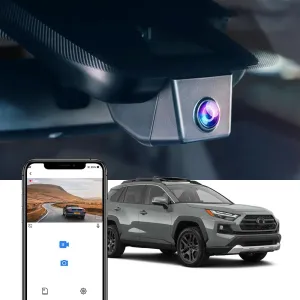Fitcamx 4K Dash Cam Suitable for Toyota RAV4 2022 2023 2024 2025 LE Limited SE Adventure XLE Premium XSE (Model B) with Vent Hole, OEM Look, UHD 2160P Video, Loop Recording, G-Sensor, Plug&Play, 64GB