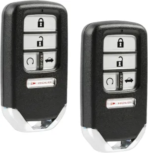 fits 2016 2017 2018 Honda Civic EX LX Smart Key Fob Keyless Entry Remote (KR5V2X), Set of 2