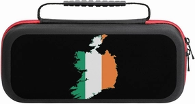 Flag Map of Ireland Carrying Case Compatible with Switch/Switch Lite Protective Hard Shell Travel Carrying Case Pouch