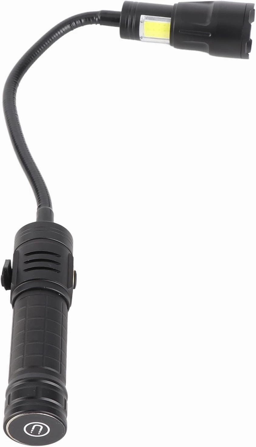 Flexible Magnetic Flashlight with COB Side Light, 360° Work Light for Auto Repair, Camping, and Reading