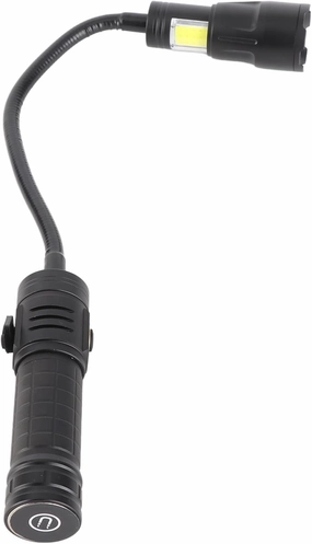 Flexible Magnetic Flashlight with COB Side Light, 360° Work Light for Auto Repair, Camping, and Reading