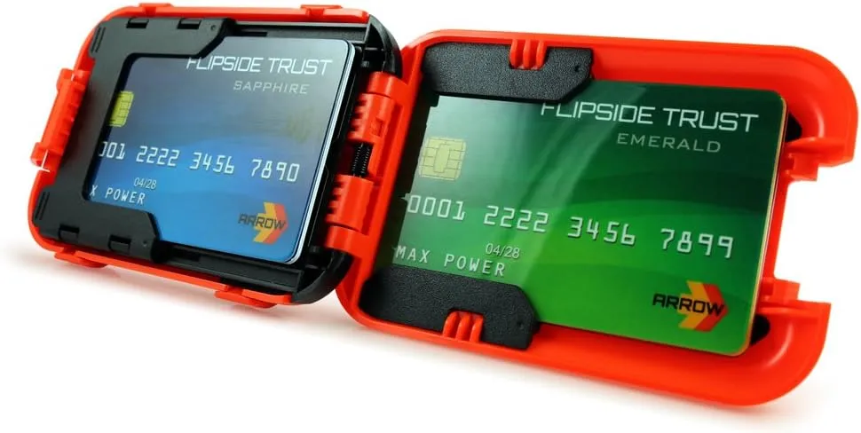 Flipside Wallets 4 RFID Blocking Wallet for Men with Removable Money Clip - Slim, Secure and Crush Resistant