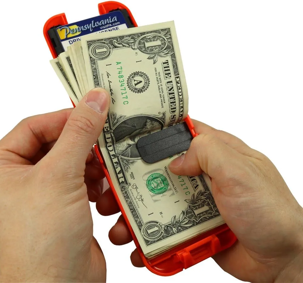 Flipside Wallets 4 RFID Blocking Wallet for Men with Removable Money Clip - Slim, Secure and Crush Resistant
